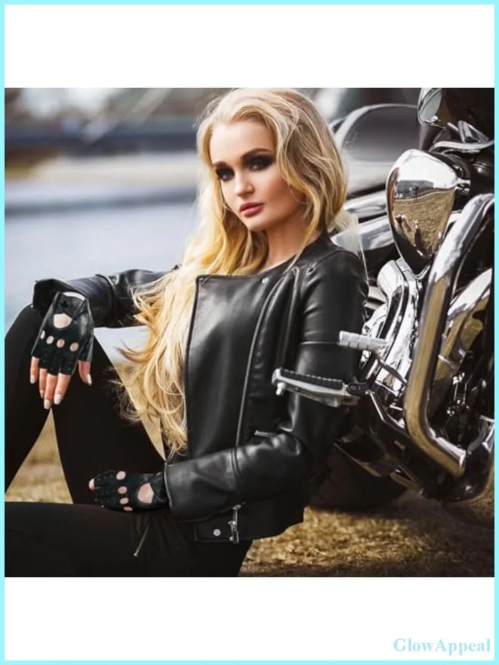 3 Pairs Fingerless Punk Gloves Faux Leather for Women Men Driving Cycling